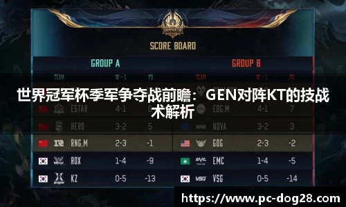 世界冠军杯季军争夺战前瞻：GEN对阵KT的技战术解析